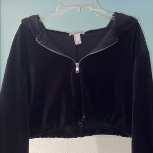 Forever 21 Velvet Black Crop Jacket